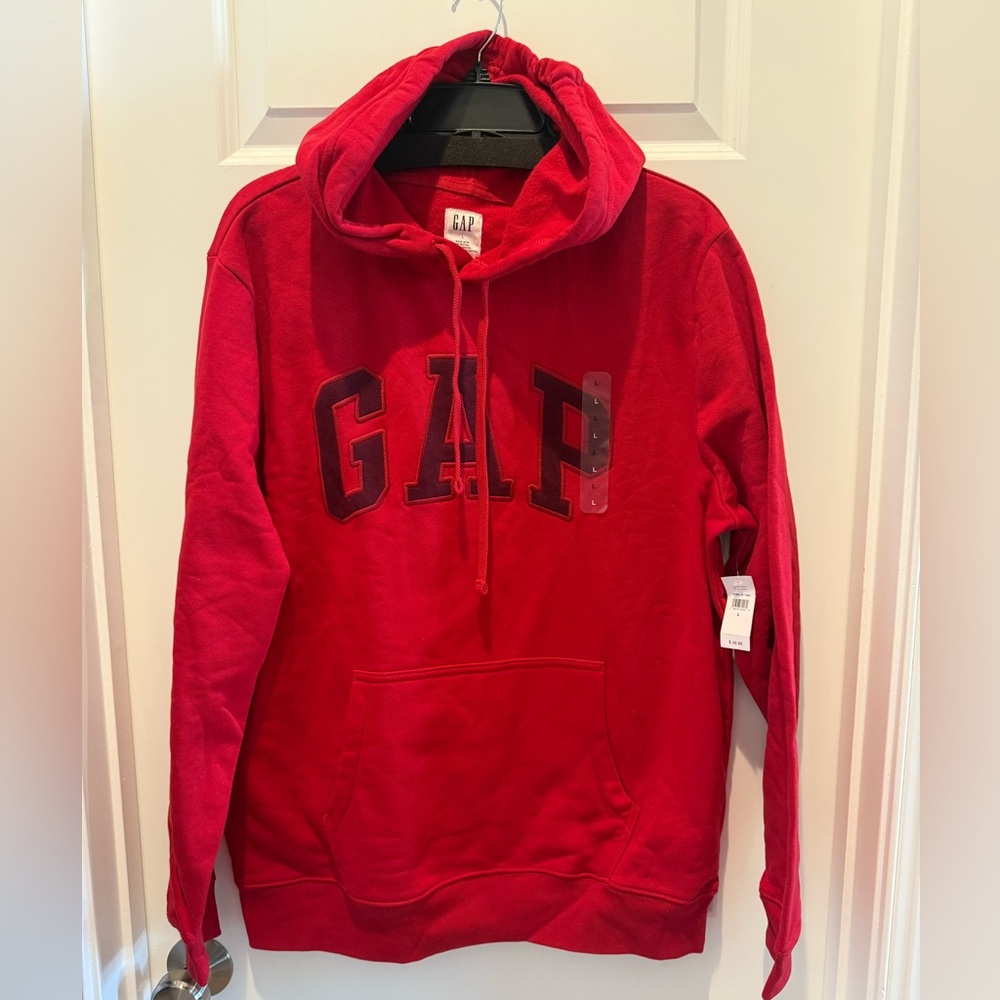 Brand new with tags Gap unisex hoodie red size Large